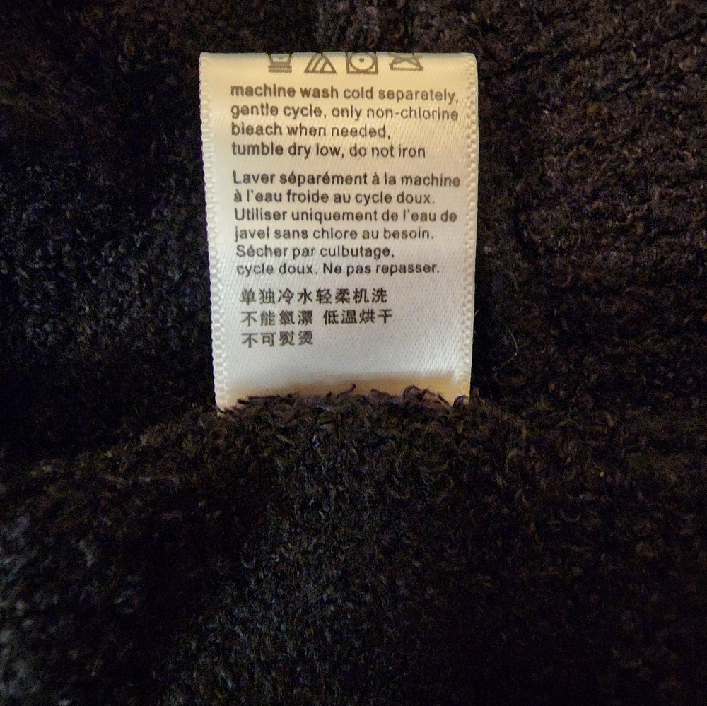 NWT Barefoot Dreams Cozychic Lite Circle Cardi Cardigan in Black Size Small Luxi - Picture 9 of 13